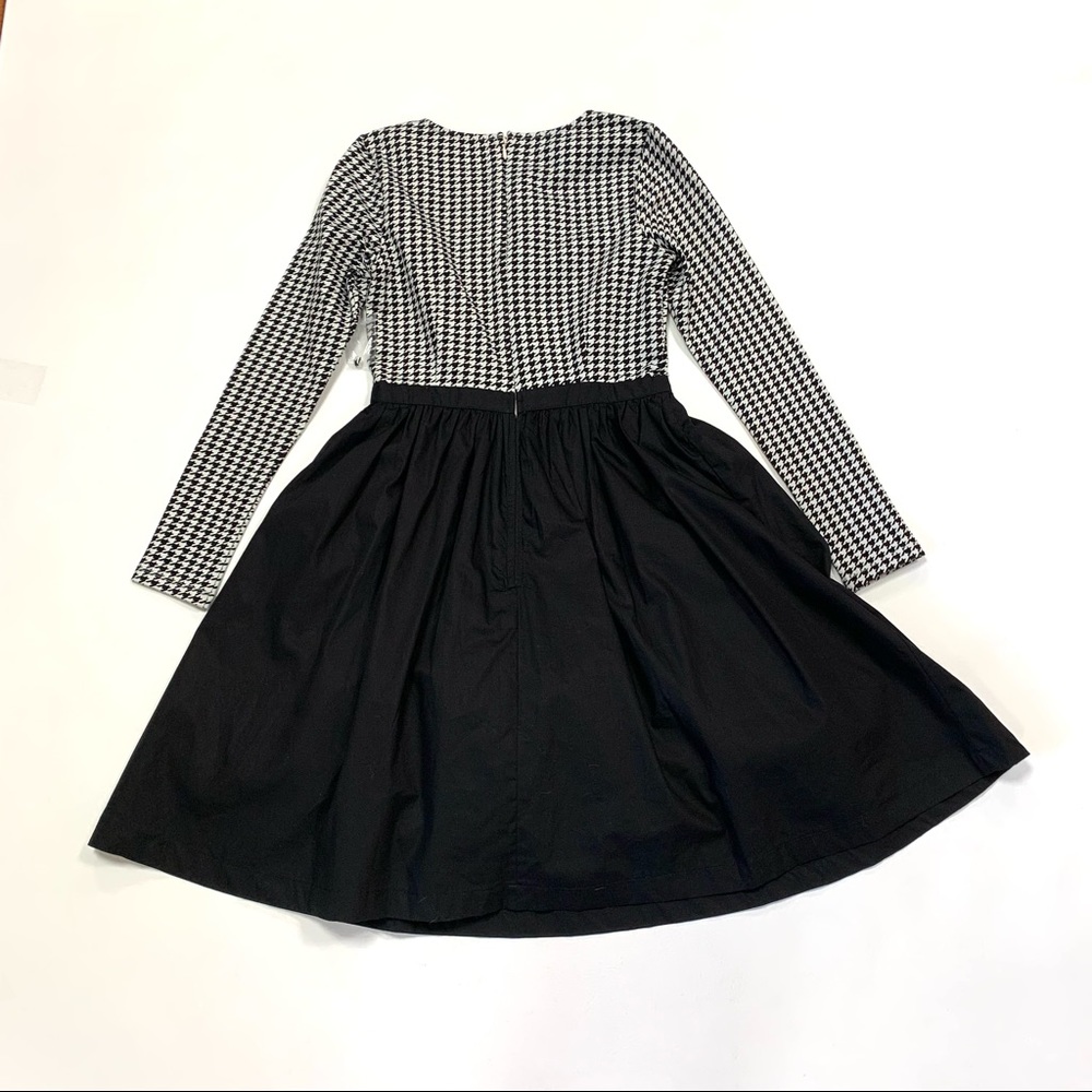 SOLD    NWT Modcloth Twice as Timeless Black White Houndstooth Fit & Flare Dress - Picture 7 of 12